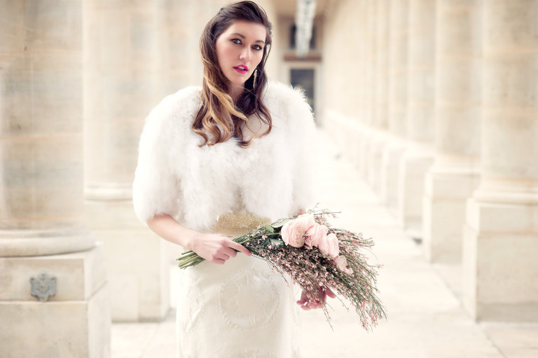 Bridal photo shoot une fleur en liberté Paris