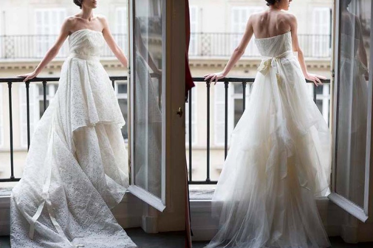 Paris rent a couture wedding gown