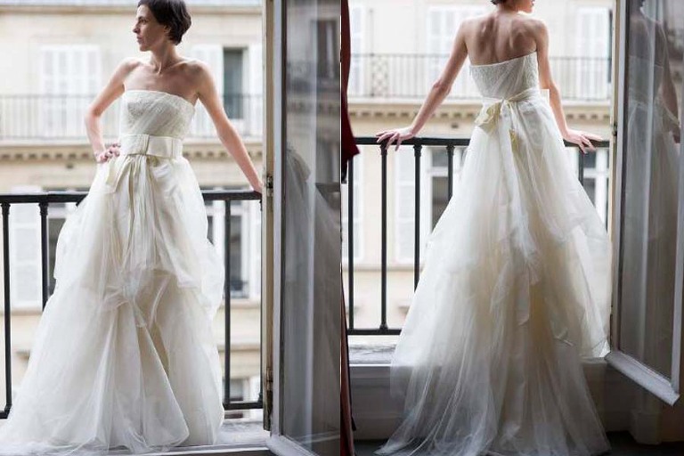 Paris rent a couture wedding gown