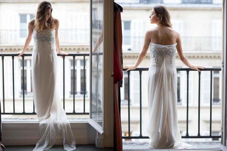 Paris rent a couture wedding gown