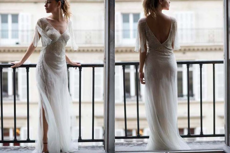 Paris rent a couture wedding gown