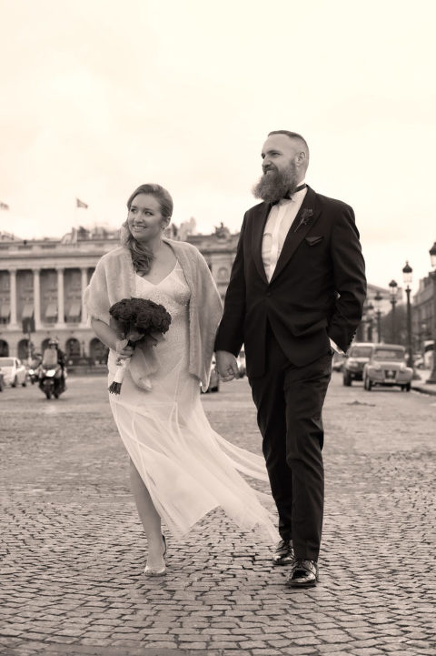 Paris winter elopement