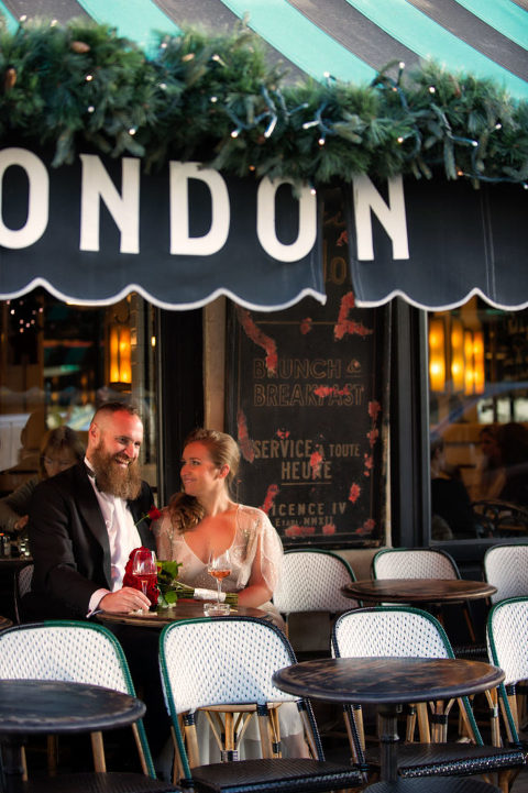 Paris winter elopement