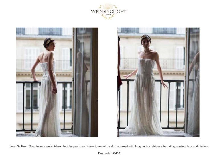 A wedding gown for your styleshoot Destination wedding photographer videographer Normandy